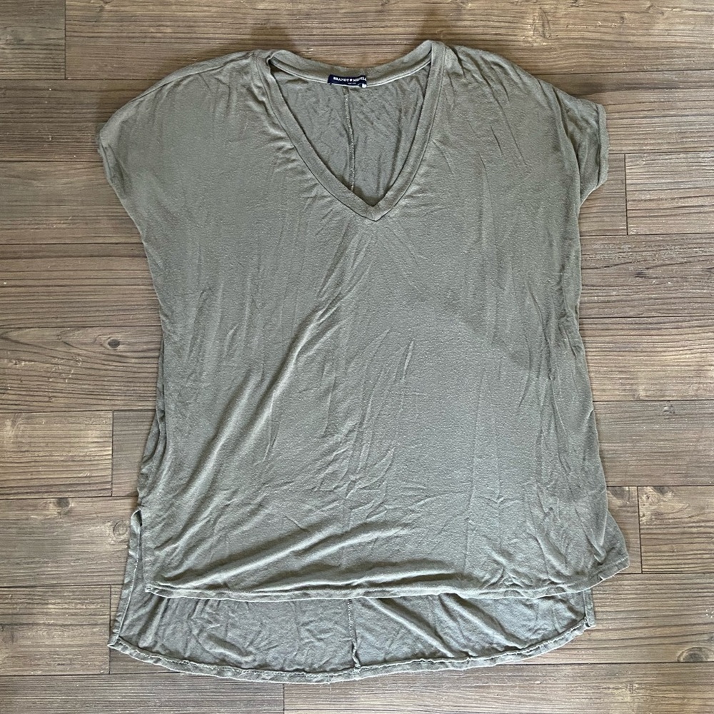 3/$15 [Brandy Melville] Olive V Neck T